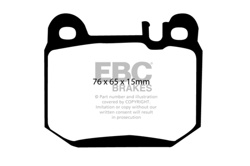 EBC 00-01 Mercedes-Benz M-Class (ML) ML430 4.3 Greenstuff Rear Brake Pads