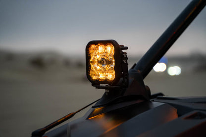 Diode Dynamics 20-Present Polaris RZR A-Pillar LED Pod Kit SS5 Pro - Yellow Combo