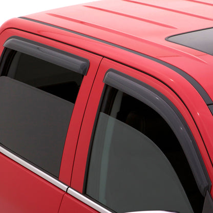 AVS 87-96 Dodge Dakota Quad Cab Ventvisor Outside Mount Window Deflectors 4pc - Smoke