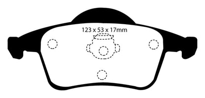 EBC 01-05 Volvo S60 2.3 Turbo T5 Redstuff Rear Brake Pads