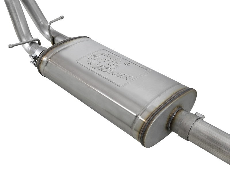 aFe Vulcan Series 3-2.5in 304SS Exhaust Cat-Back w/Blk Tips 2019 GM Silverado/Sierra 1500 L4-2.7L(t)