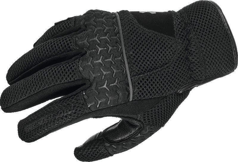 First Gear Contour Air Glove Black Womens - Large