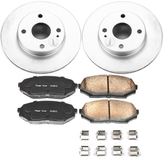 Power Stop 90-93 Mazda Miata Front Z17 Evolution Geomet Coated Brake Kit