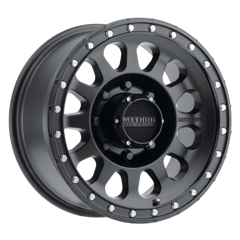 Method MR315 17x9 -12mm Offset 8x6.5 130.81mm CB Matte Black Wheel