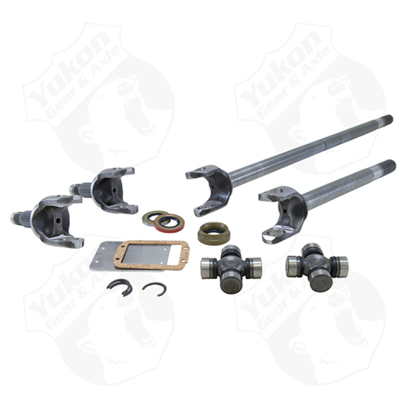 Yukon Gear 4340CM Rplcmnt Axle Kit For 07-13 Dana 44 Front / Rubicon JK / w/ Spicer Joints