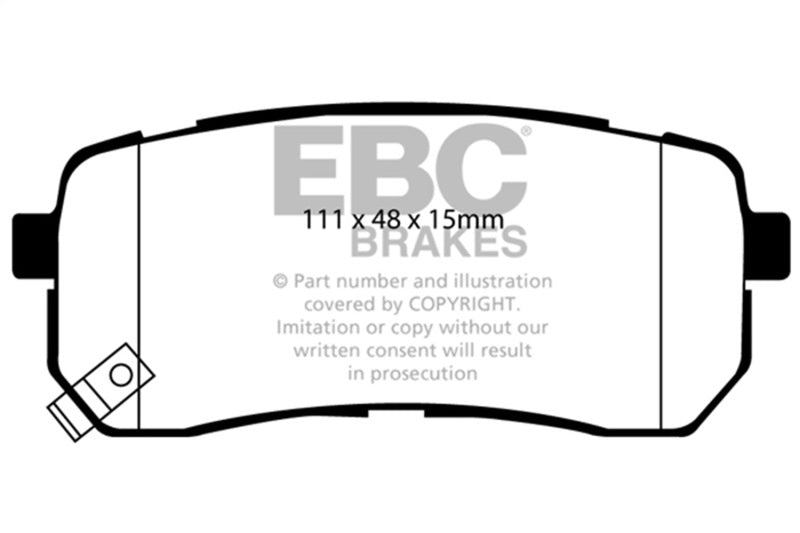 EBC 15+ Kia Sedona 3.3 Ultimax2 Rear Brake Pads