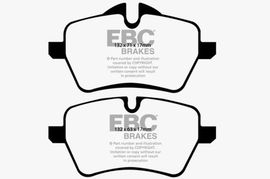 EBC 07-14 Mini Hardtop 1.6 Turbo Cooper S Redstuff Front Brake Pads