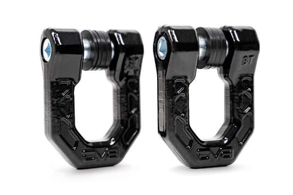 DV8 Offroad Elite Series D-Ring Shackles - Pair (Black)