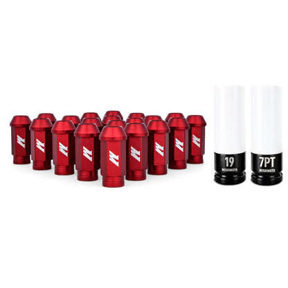 Mishimoto Aluminum Locking Lug Nuts M12x1.25 20pc Set Red