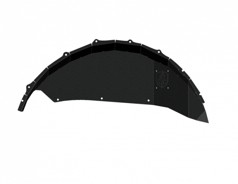 Road Armor 18-20 Jeep Wrangler JL Stealth Rear Fender Liner Body Armor - Black Steel