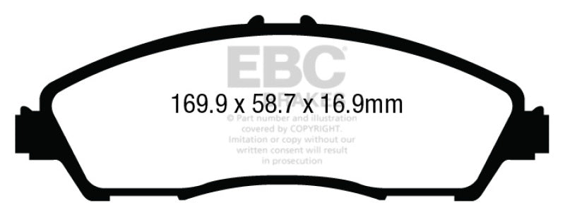 EBC 14+ Acura MDX 3.5 Greenstuff Front Brake Pads