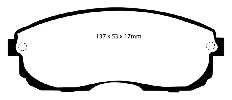 EBC 99-01 Infiniti G20 2.0 Yellowstuff Front Brake Pads