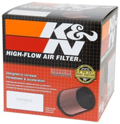 K&N Universal Rubber Filter 5in Flange ID x 6.5in Base OD x 4.5in Top OD x 4.125in Height