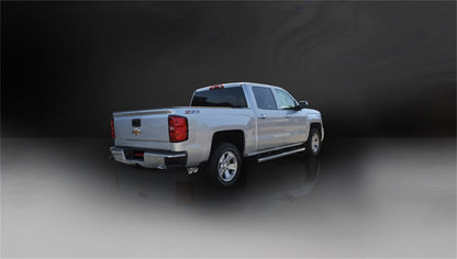 Corsa 14-19 GMC Sierra/Chevy Silv 1500 Crew Cab/Short Bed 5.3L V8 Polished Sport Single Side CB Exh