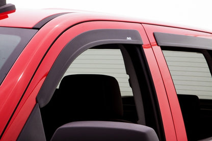 AVS 15-18 Chevy Silverado 2500 Crew Cab Ventvisor & Aeroskin Deflector Combo Kit - Matte Black