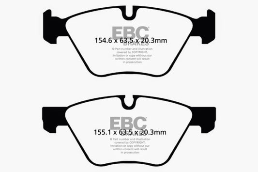 EBC 06-07 BMW 330i/330Xi (E90) Bluestuff Front Brake Pads