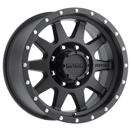 Method MR301 The Standard 20x9 +18mm Offset 8x6.5 130.81mm CB Matte Black Wheel