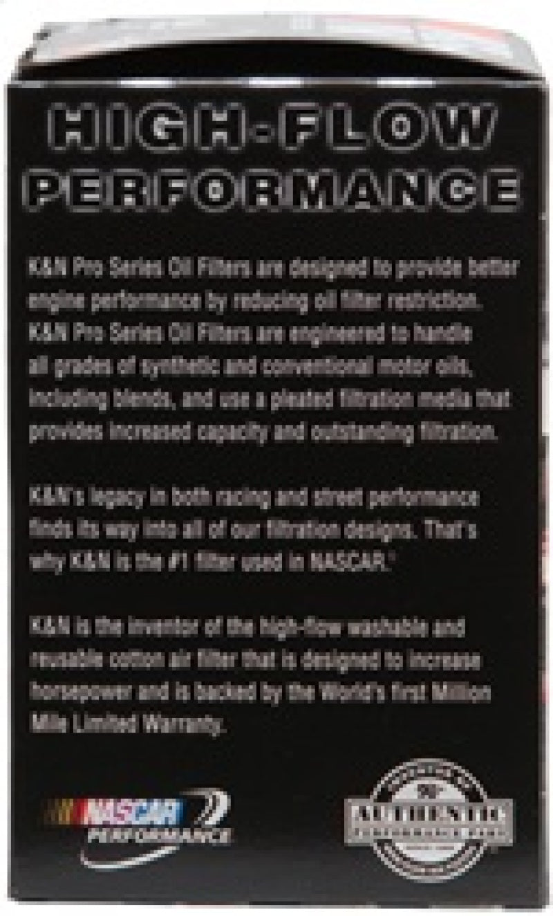 K&N Oil Filter 3in OD x 5.094in H for Buick/Chevrolet/Pontiac/GMC/Oldsmobile/GMC/Cadillac