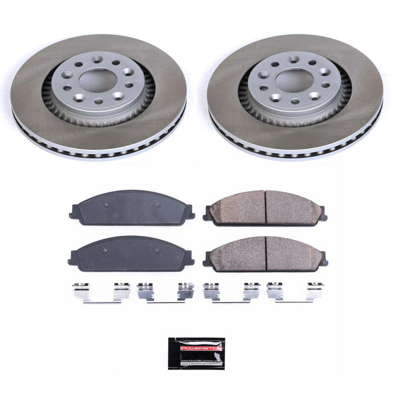 Power Stop 08-09 Mercury Sable Front Semi-Coated Rotor Kit