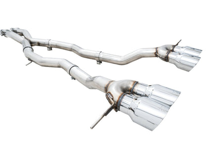 AWE Track Edition Catback Exhaust for BMW G8X M3/M4 - Chrome Silver Tips - Precision R