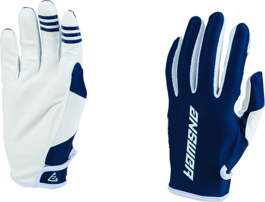 Answer 23 Ascent Glove Navy/White Youth - XL