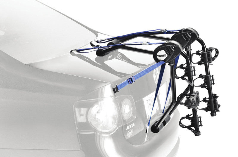 Thule Passage 3 - Hanging Strap-Style Trunk Bike Rack (Up to 3 Bikes) - Black