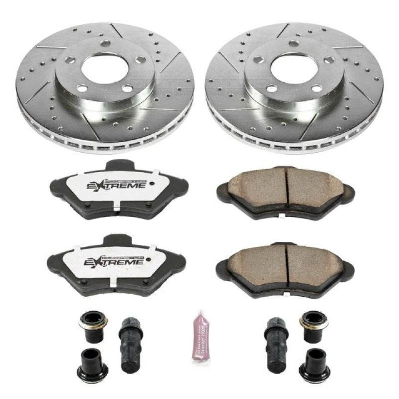 Power Stop 94-98 Ford Mustang Front Z26 Street Warrior Brake Kit