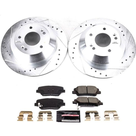 Power Stop 2019 Hyundai Santa Fe XL Rear Z23 Evolution Sport Brake Kit