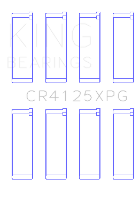 King Subaru EJ20/EJ22/EJ25 (Suites 52mm Journal Size).0.25 Oversized Tri-Metal Perf Rod Bearing Set