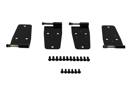 Kentrol 76-93 Jeep CJ/Wrangler YJ Hardtop Door Hinge Set 4 Pieces - Powdercoat Black