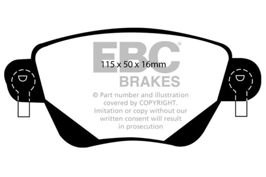 EBC 01-04 Jaguar X-Type 2.5 Ultimax2 Rear Brake Pads