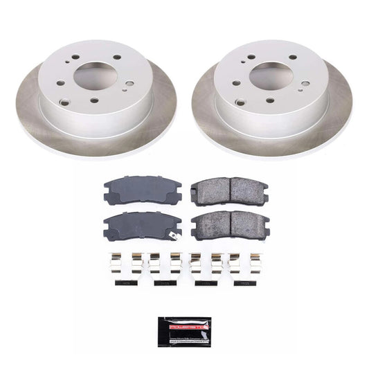 Power Stop 04-12 Mitsubishi Galant Rear Semi-Coated Rotor Kit