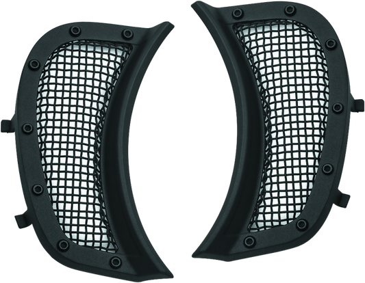 Kuryakyn Mesh Headlight Vent Accents Black