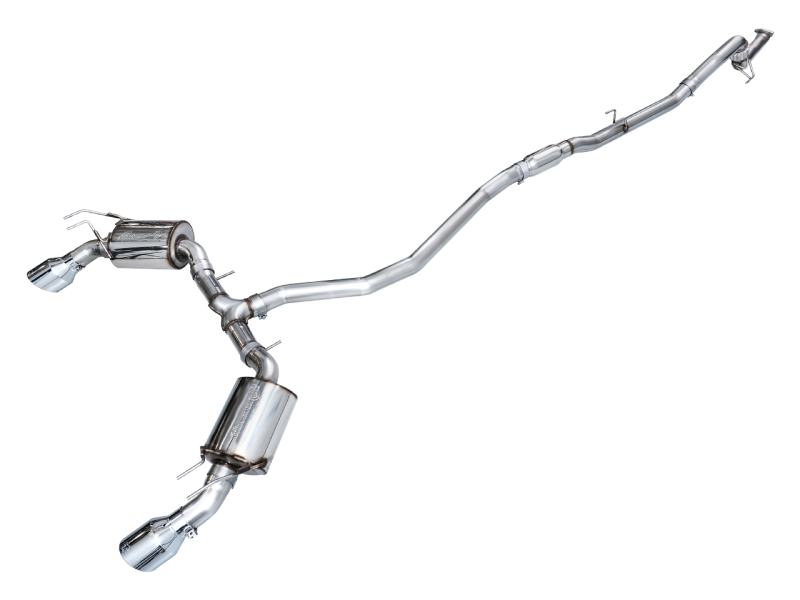 AWE Tuning 22+ Honda Civic Si/Acura Integra Touring Edition Catback Exhaust - Dual Chrome Silver Tip - Precision R