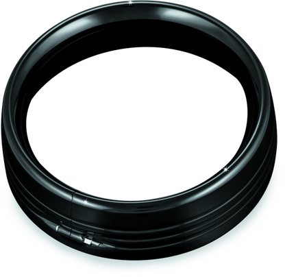 Kuryakyn 7inch Headlamp Trim Ring Gloss Black