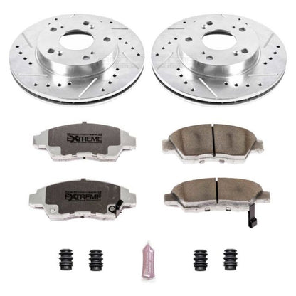 Power Stop 06-11 Honda Civic Front Z26 Street Warrior Brake Kit