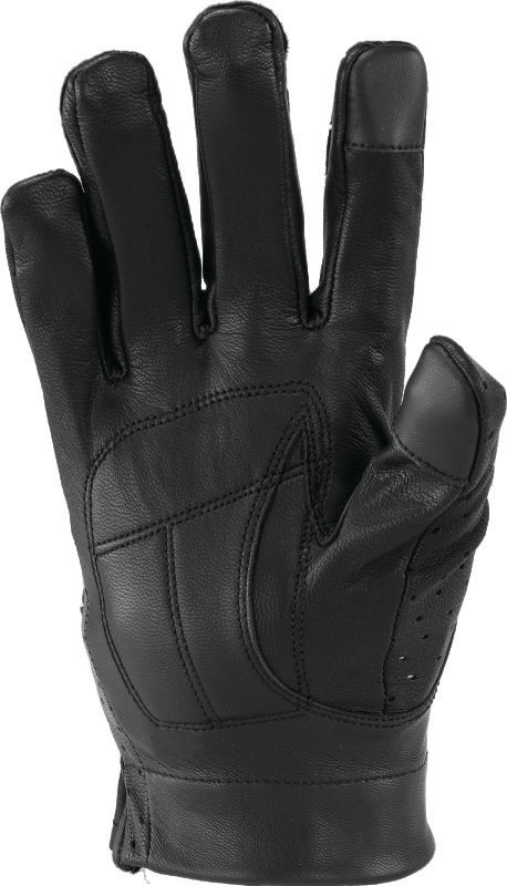 Kuryakyn Leather By River Road Tucson Leather Perforated Gloves Black Womens - Small