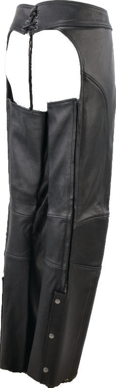 Kuryakyn Leather By River Road Sierra Leather Chaps Black Womens - Small