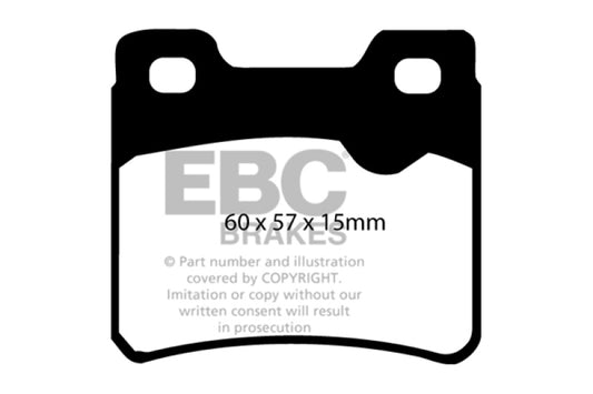 EBC 94-96 Saab 900 2.0 Turbo Yellowstuff Rear Brake Pads