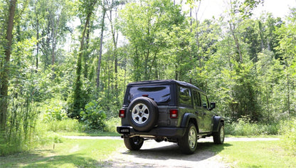 Corsa 2018-2024 Jeep Wrangler JL 2.5in Dual Rear Exit Polished Tips Sport Axle-Back Exhaust