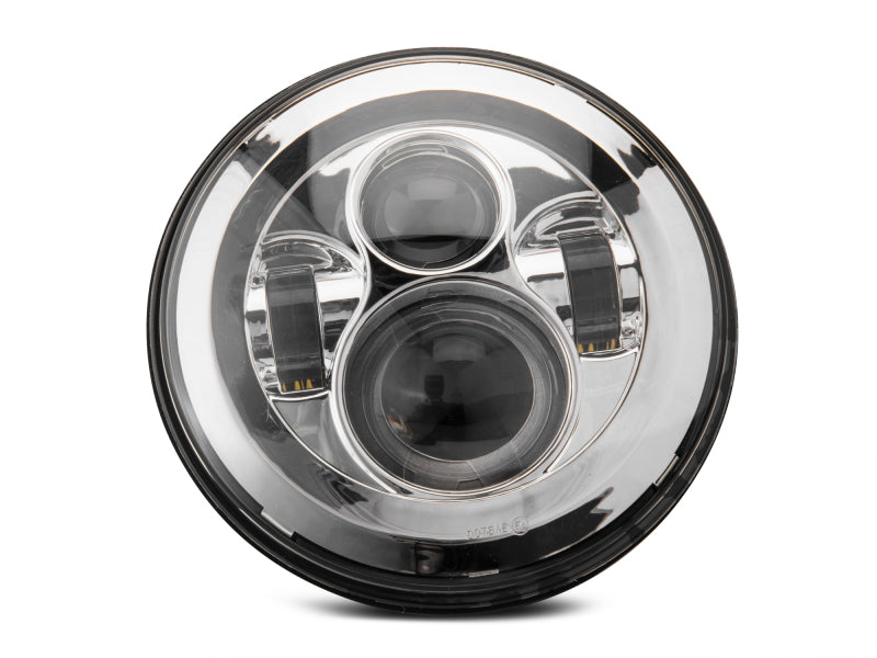 Raxiom 97-18 Jeep Wrangler TJ/JK Axial Series LED Daymaker Headlights- Chrome Housing (Clear Lens)