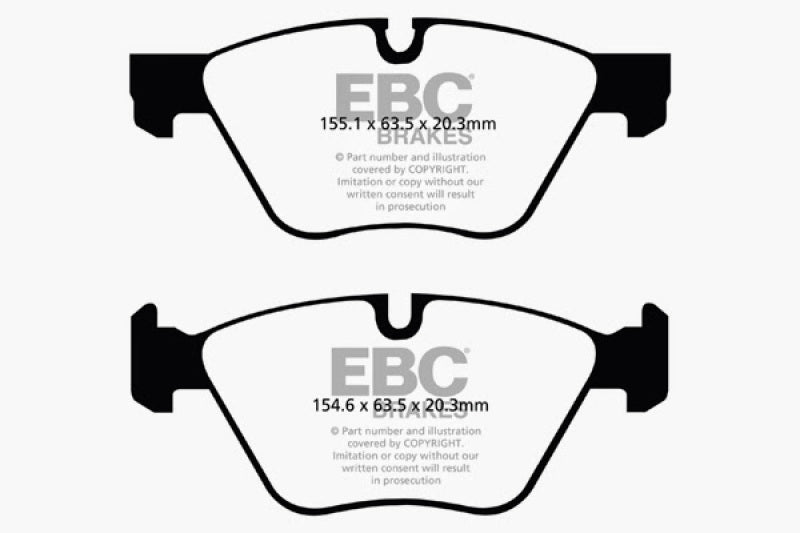 EBC 11+ BMW 528 2.0 Turbo (F10) Yellowstuff Front Brake Pads