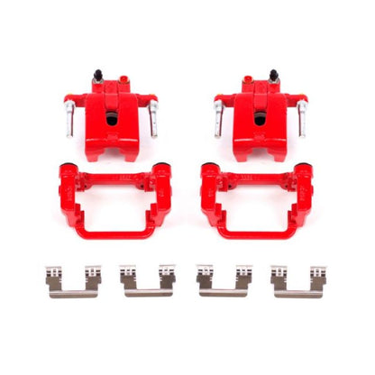 Power Stop 05-19 Chrysler 300 Rear Red Calipers w/Brackets - Pair