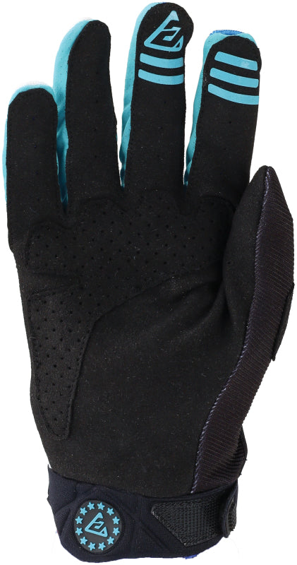 Answer 25 Peak Flo Gloves Black/Blue/White - Small