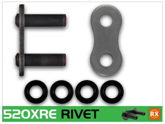 RK Chain 520XRE-RIVET NATURAL