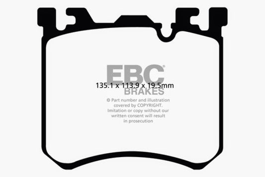 EBC 10-11 BMW X5M 4.4 Twin Turbo Bluestuff Front Brake Pads