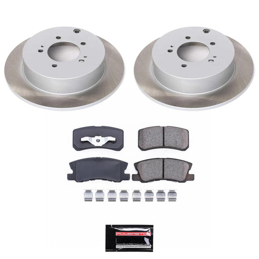 Power Stop 07-13 Mitsubishi Outlander Rear Semi-Coated Rotor Kit