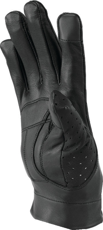 Kuryakyn Leather By River Road Tucson Leather Perforated Gloves Black Womens - Small