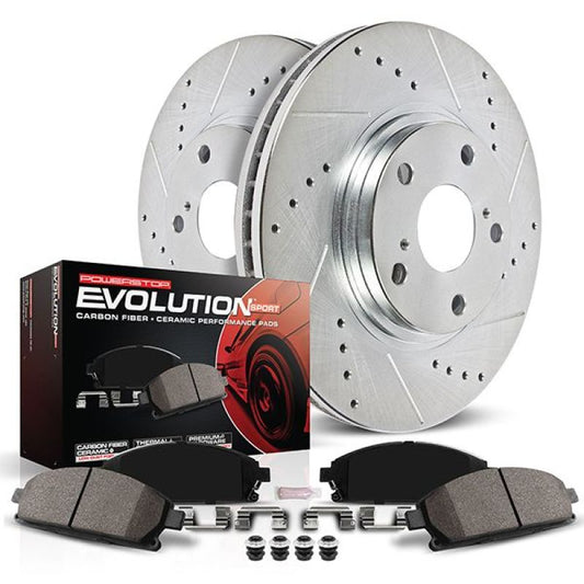 Power Stop 19-22 Volvo XC40 Rear Z23 Coated Brake Kit