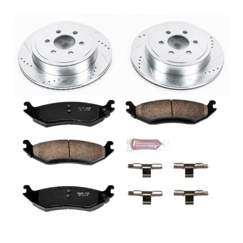 Power Stop 2003 Dodge Durango Rear Z23 Evolution Sport Brake Kit